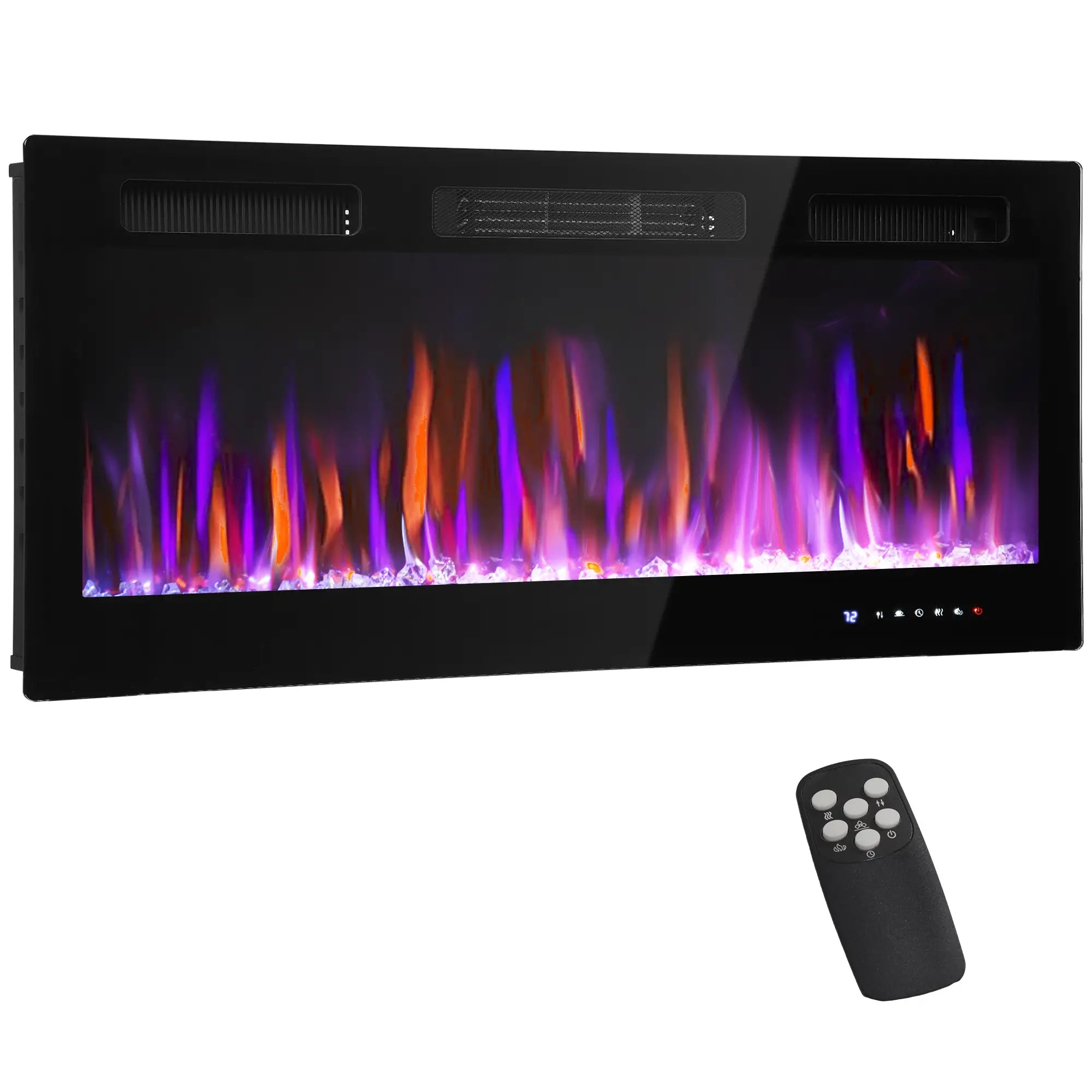 42 Inch Electric Fireplace, Freestanding, Wall Mounted, Eco Mode, Remote, 1500W Electric Fireplaces at Gallery Canada