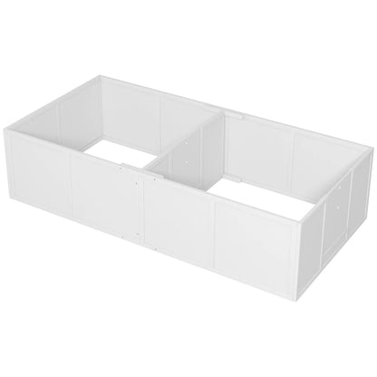 Adjustable Whelping Box for Dogs, 77" x 38", White Houses, Kennels & Pens White at Gallery Canada