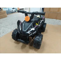 Quad pour enfants 6V, 4 roues, commande par bouton, 45 minutes, noir