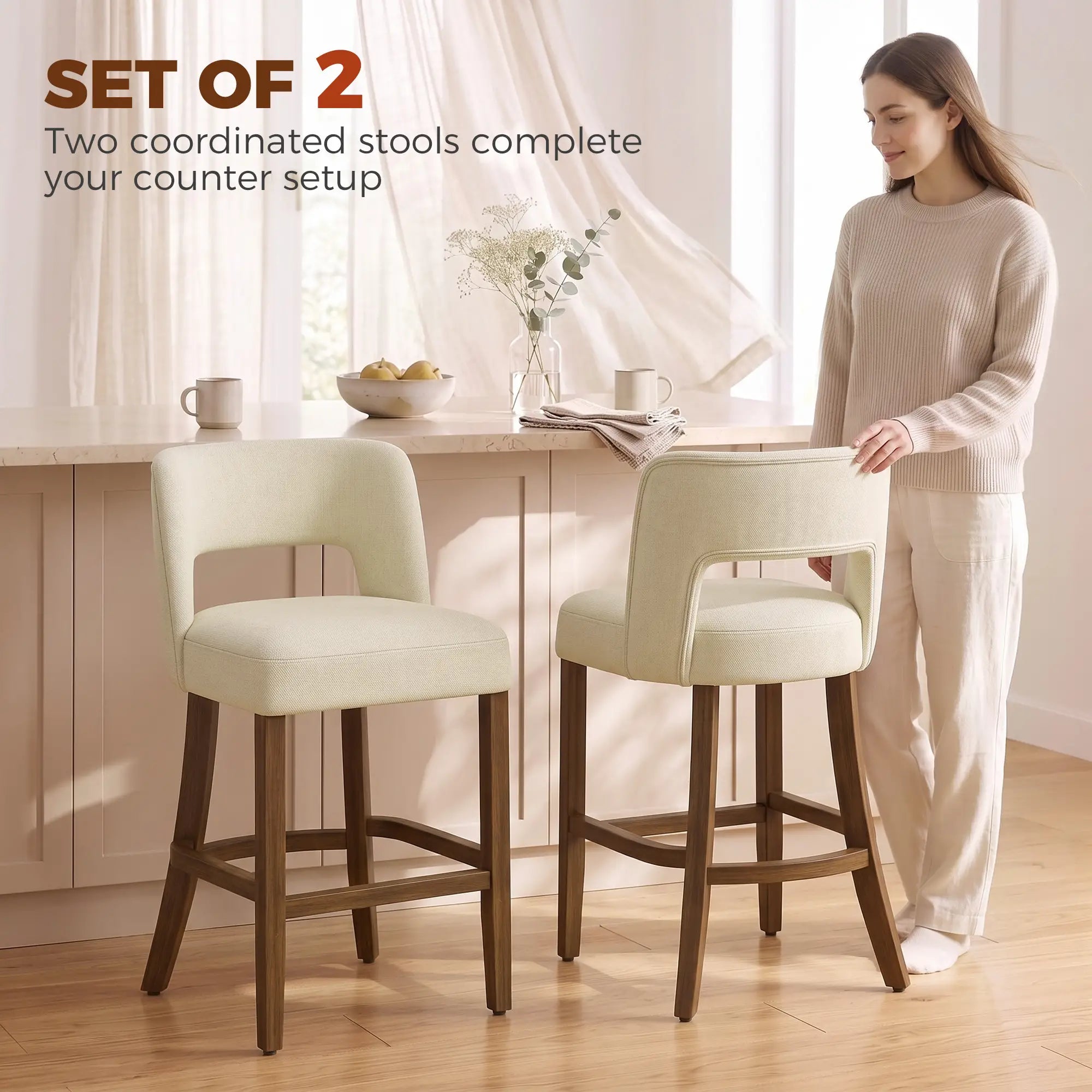 Bar Stools Set of 2, 26