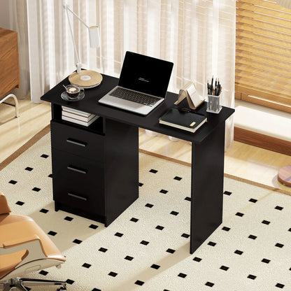Computer Desk with Storage, 39 Inch, Black Computer Desks at Gallery Canada