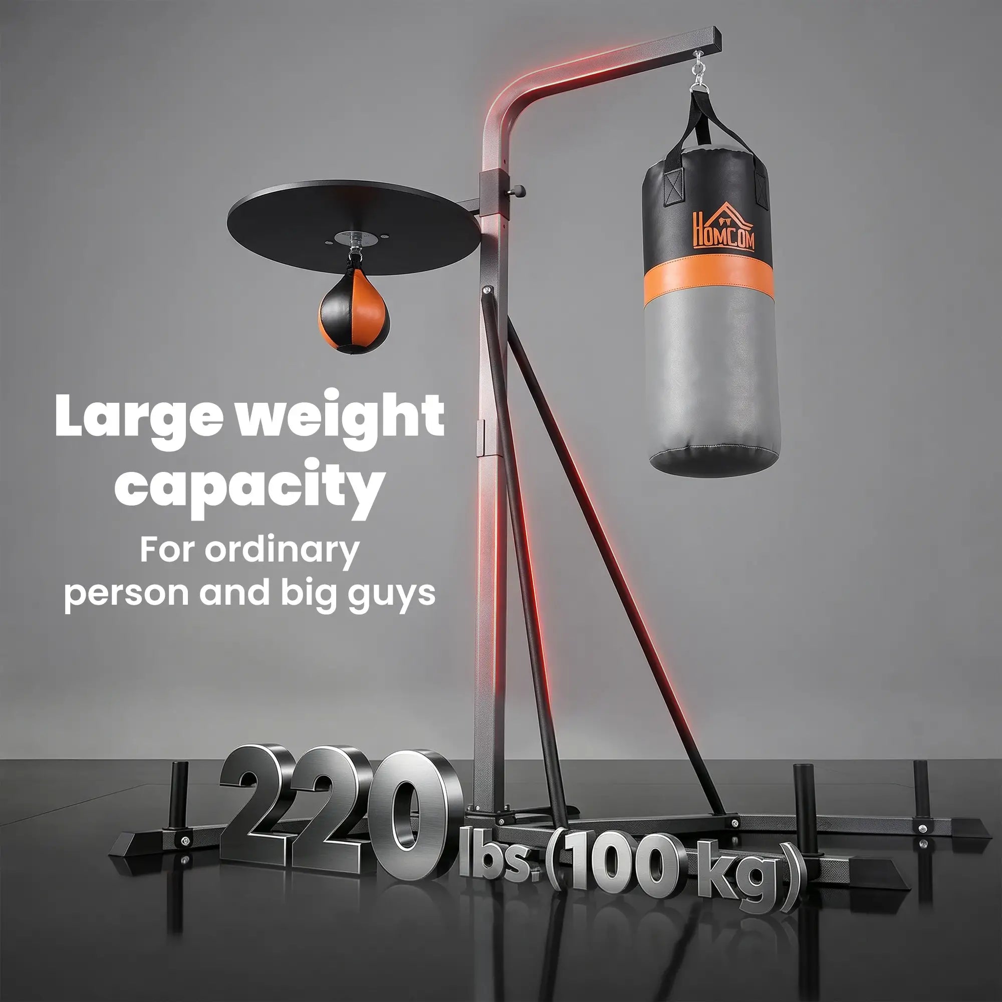 Punching Bag Stand, Speed Ball Holder, 45.25