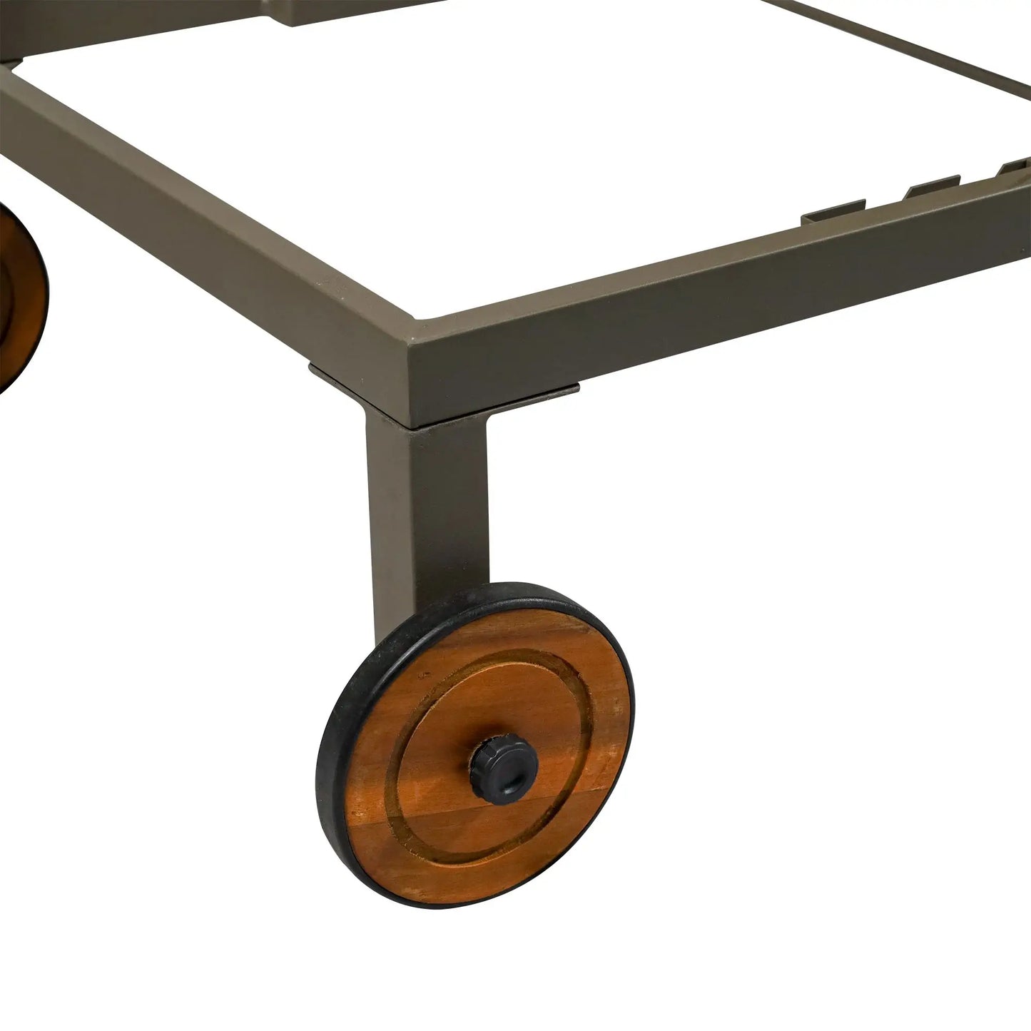 Rattan Sun Lounger, 4-Level Adjustable Backrest, Wheels, Cushion, Cream White Chaise Loungers at Gallery Canada