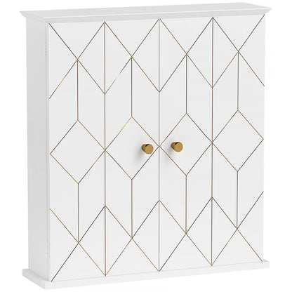 Bathroom Wall Cabinet, Medicine Storage, 2 Doors, Adjustable Shelf, White Bathroom Cabinets at Gallery Canada