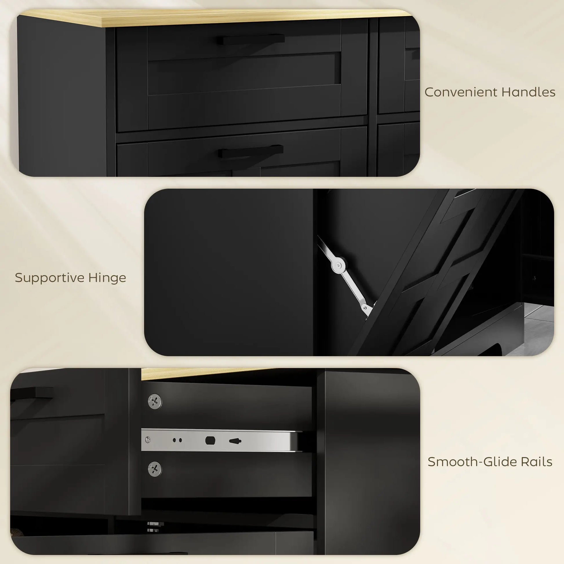 7 Gallon Tilt Out Garbage Cabinet, Kitchen Island, Black Bar Cabinets at Gallery Canada