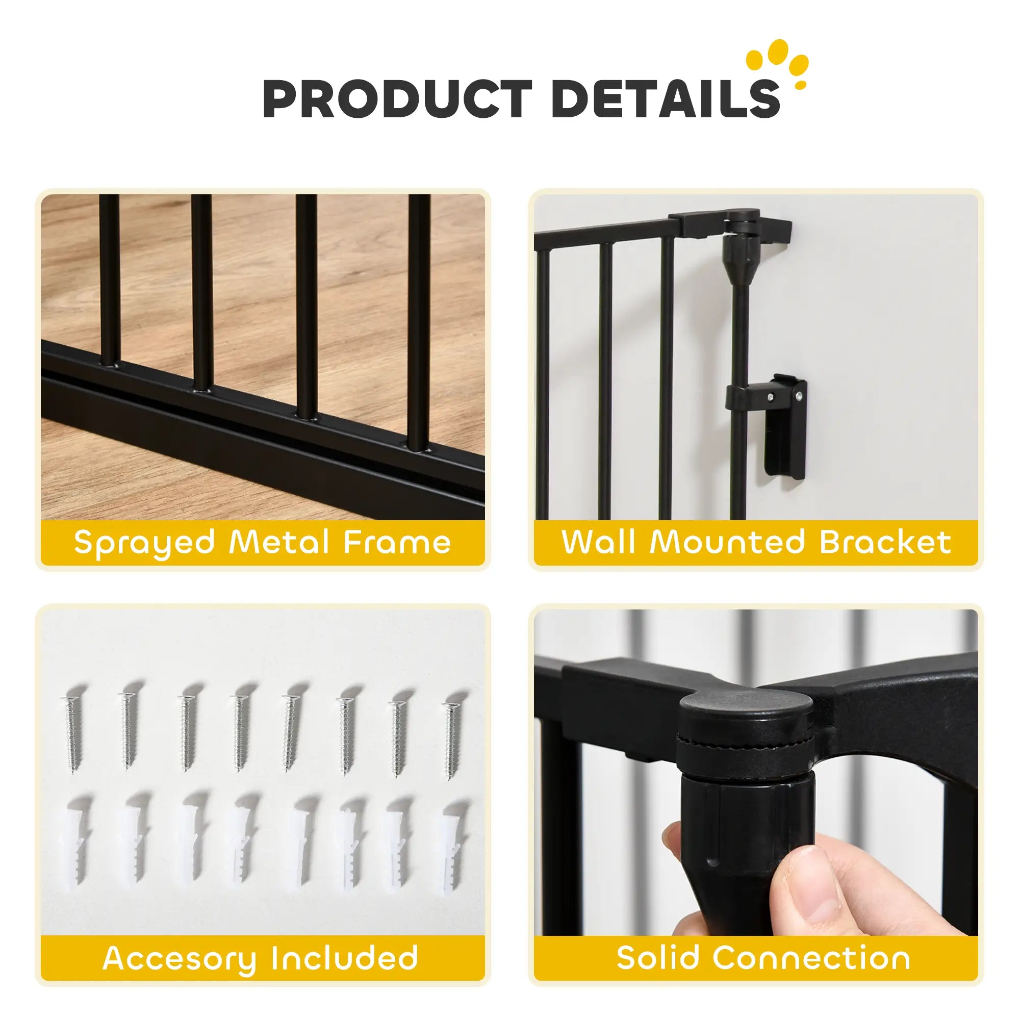 Foldable Dog Playpen, Indoor for Small Medium Dogs, Black Houses, Kennels & Pens at Gallery Canada