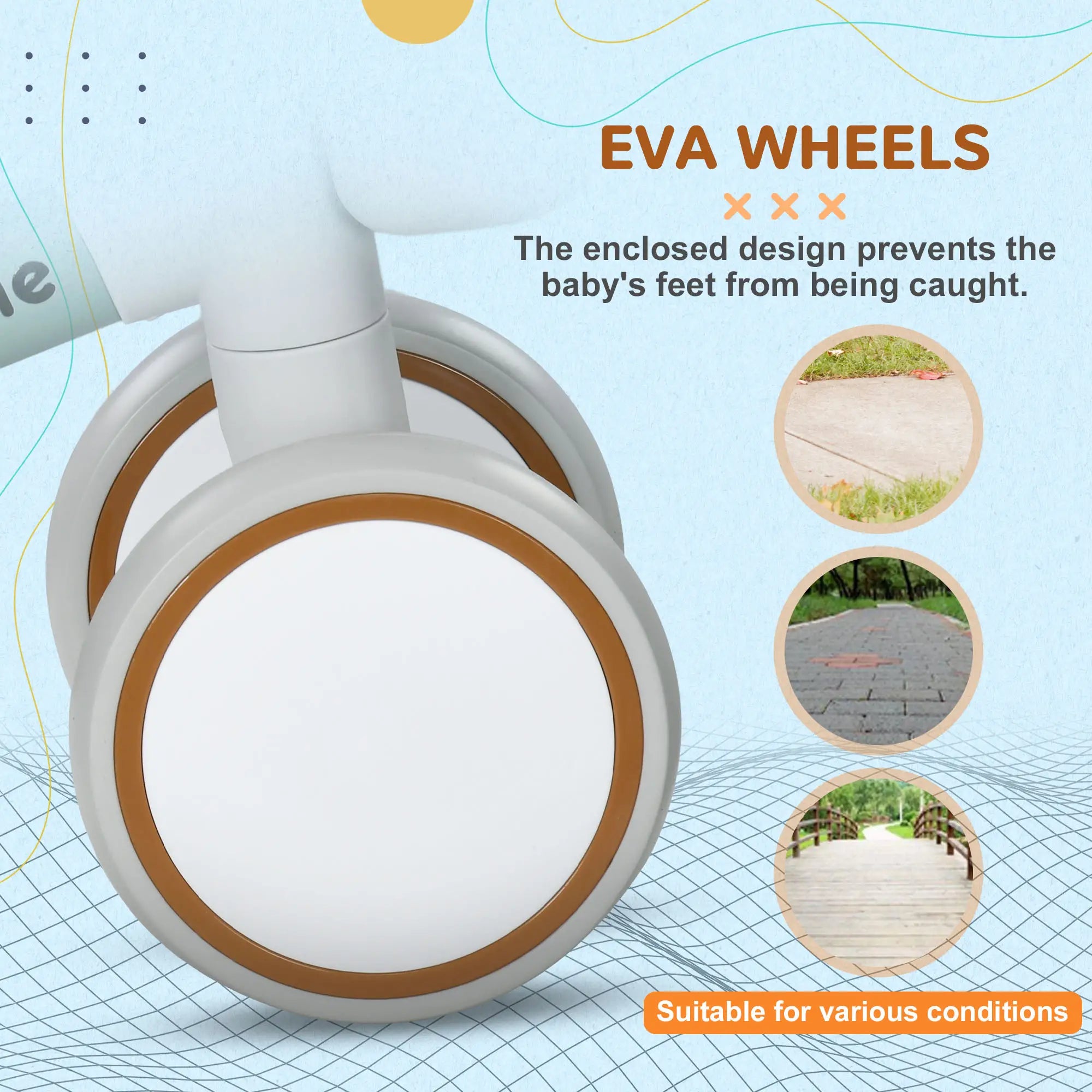 Toddler Balance Bike, Adjustable Seat, Removable Basket, 4 Silent Wheels, Green Riding & Rocking Toys at Gallery Canada