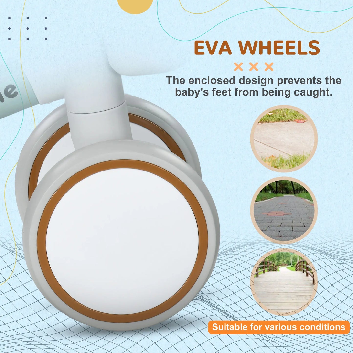 Toddler Balance Bike, Adjustable Seat, Removable Basket, 4 Silent Wheels, Green Riding & Rocking Toys at Gallery Canada