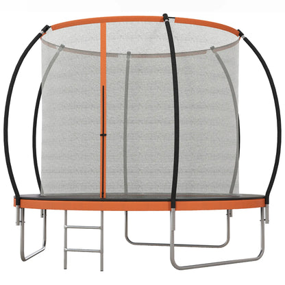 8ft Outdoor Trampoline with Enclosure Net, Ladder, for Teens and Adults Trampolines Black and Orange at Gallery Canada