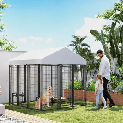 Outdoor Dog Kennel, Waterproof UV-Resistant Cover, 6 x 6 x 6 ft Houses, Kennels & Pens at Gallery Canada