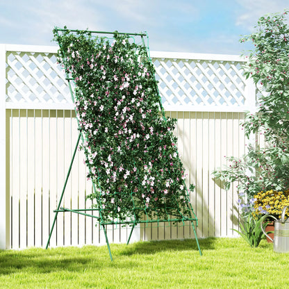 Adjustable A-Frame Garden Trellis, 20 Metal Clips, 4 Net Straps Plant Stands at Gallery Canada