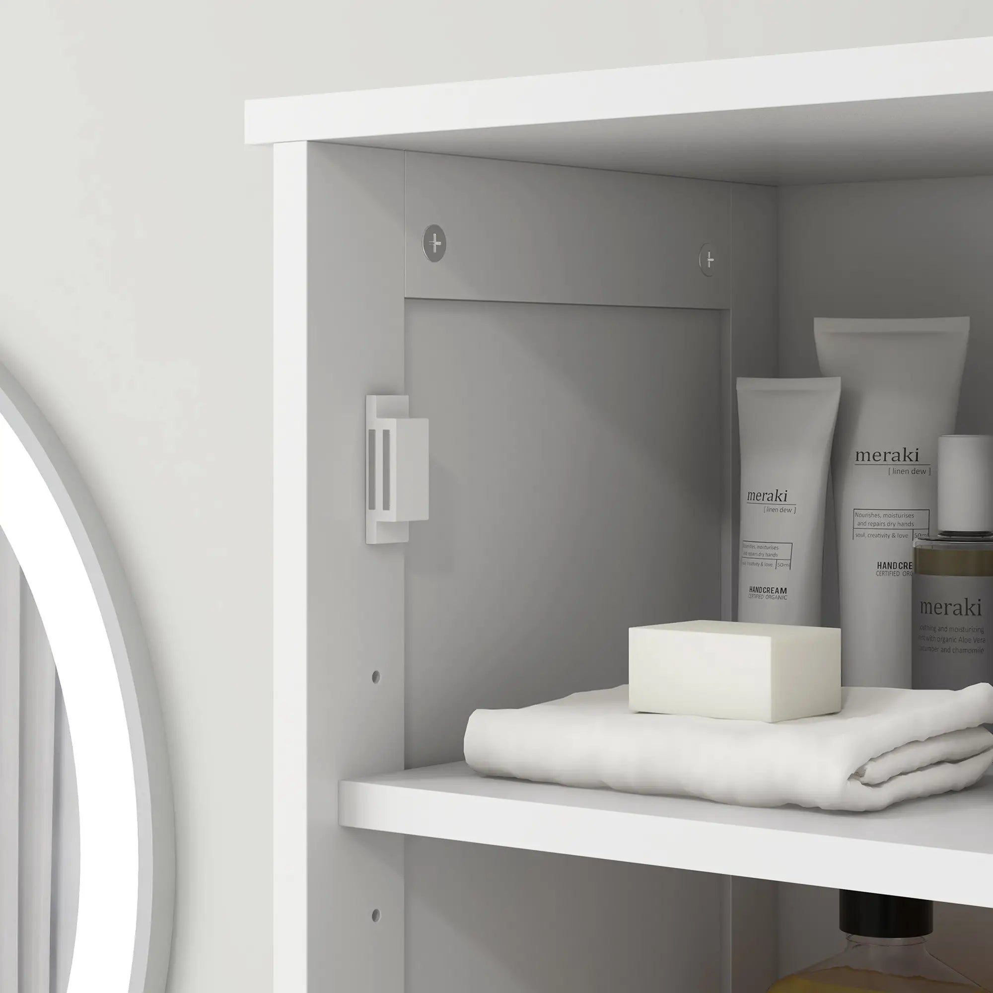 Freestanding Bathroom Cabinet with Drawer and 2 Doors, Tall Bathroom Cupboard for Kitchen, Study, Living Room Bathroom Cabinets at Gallery Canada