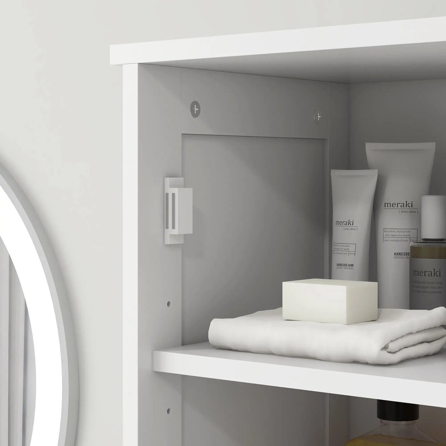 Freestanding Bathroom Cabinet with Drawer and 2 Doors, Tall Bathroom Cupboard for Kitchen, Study, Living Room Bathroom Cabinets at Gallery Canada