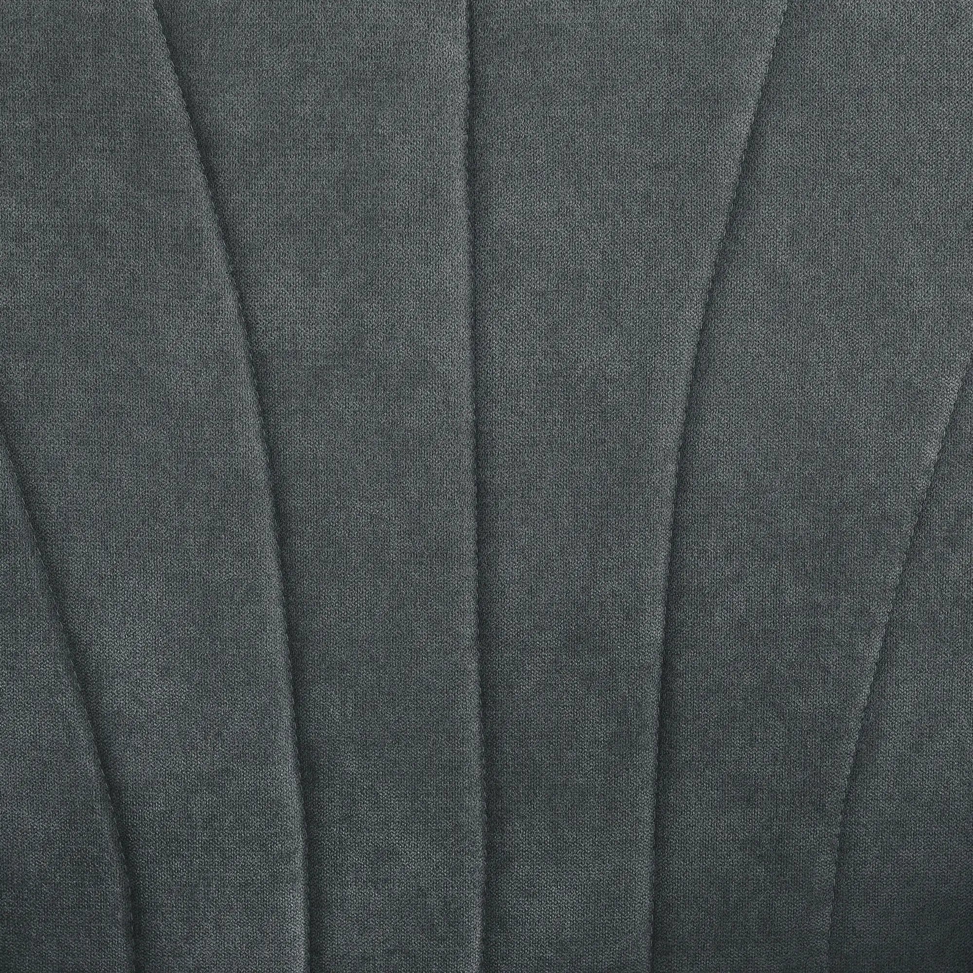 Modern Fabric Armchair, Wood Legs, Living Room, Bedroom, Dark Grey Accent Chairs at Gallery Canada