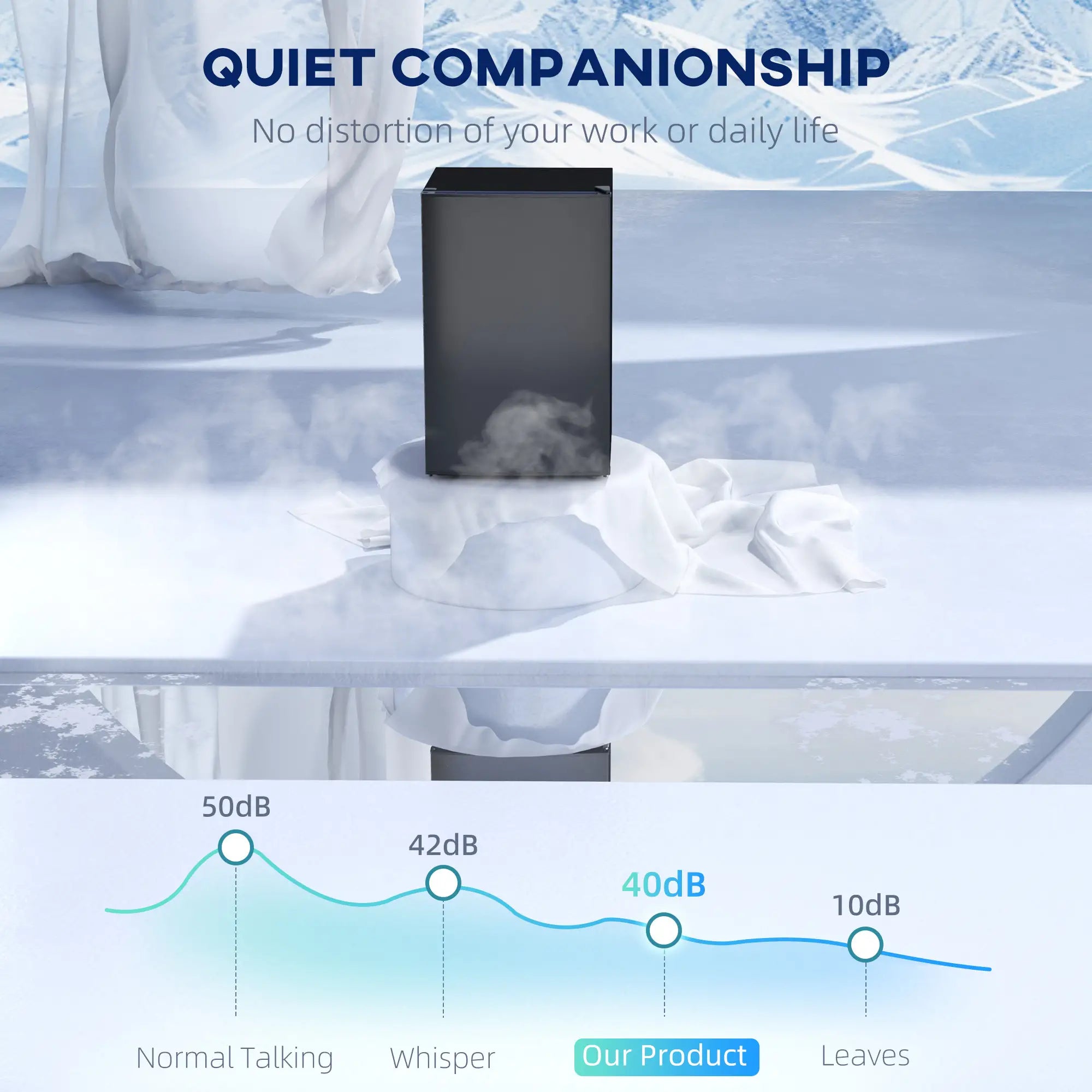 4.5 Cu Ft Mini Fridge with Freezer, Wheels, Adjustable Thermostat, Black Small Kitchen Appliances at Gallery Canada