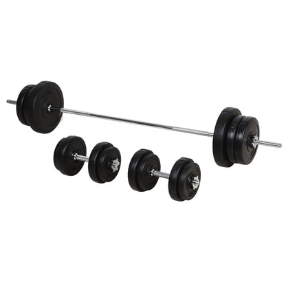 145lbs Adjustable Dumbbell, Barbell Set, Plate Bar Clamp Rod Dumbbells & Barbells at Gallery Canada