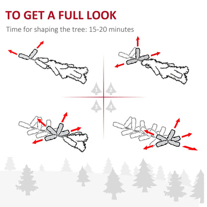 9ft Flocked Pencil Christmas Tree, Realistic Branch Tips, Green Pencil Christmas Trees at Gallery Canada