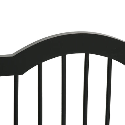 24"H Foldable Dog Gate, 3 Panels, Freestanding Pet Barrier, Black Houses, Kennels & Pens at Gallery Canada