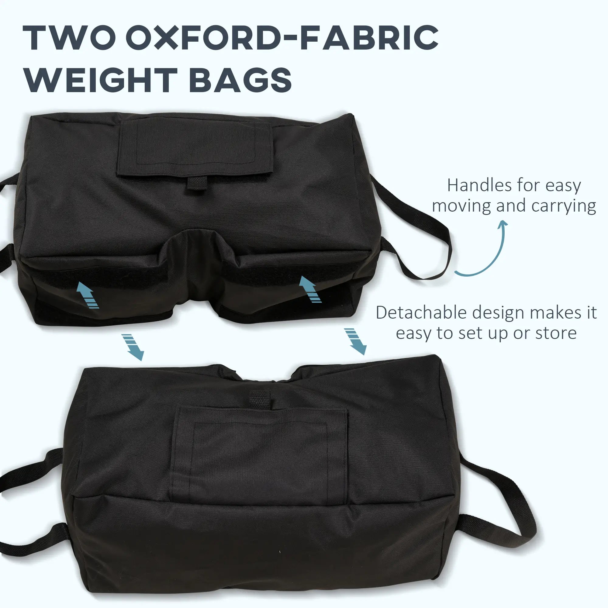 2pc Umbrella Base, 55lbs, Weight Bag With Scoop, Black Umbrella Bases at Gallery Canada