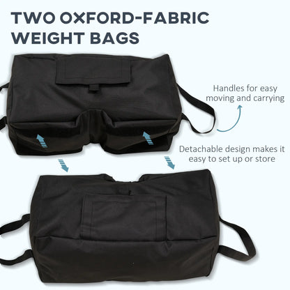 2pc Umbrella Base, 55lbs, Weight Bag With Scoop, Black Umbrella Bases at Gallery Canada