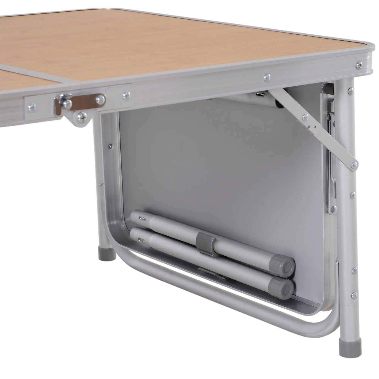 3ft Aluminum Folding Picnic Table, Portable Outdoor, 2 Adjustable Height Picnic Tables & Camping Chairs at Gallery Canada
