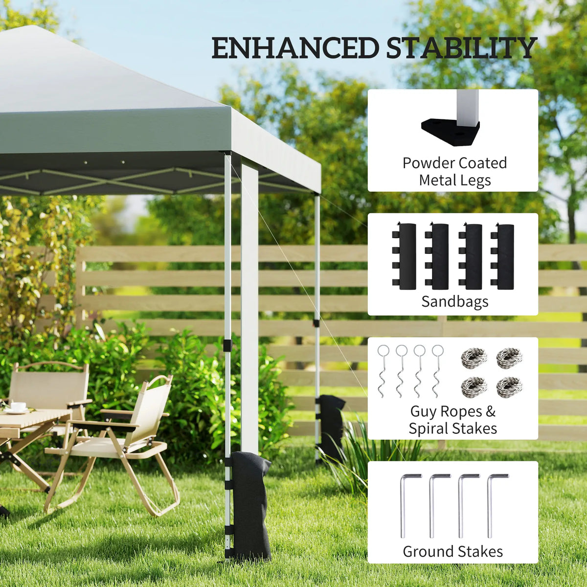 9.6 x 9.6 ft Pop Up Canopy Tent, UPF 50+, With Pockets, Sandbags, Wheeled Bag