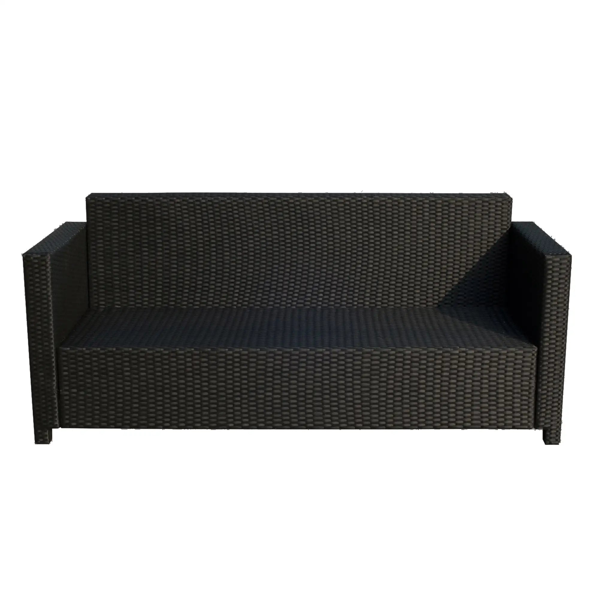 3 Seat Rattan Wicker Sofa, Outdoor Patio Furniture, Cream White Patio Furniture Sets at Gallery Canada