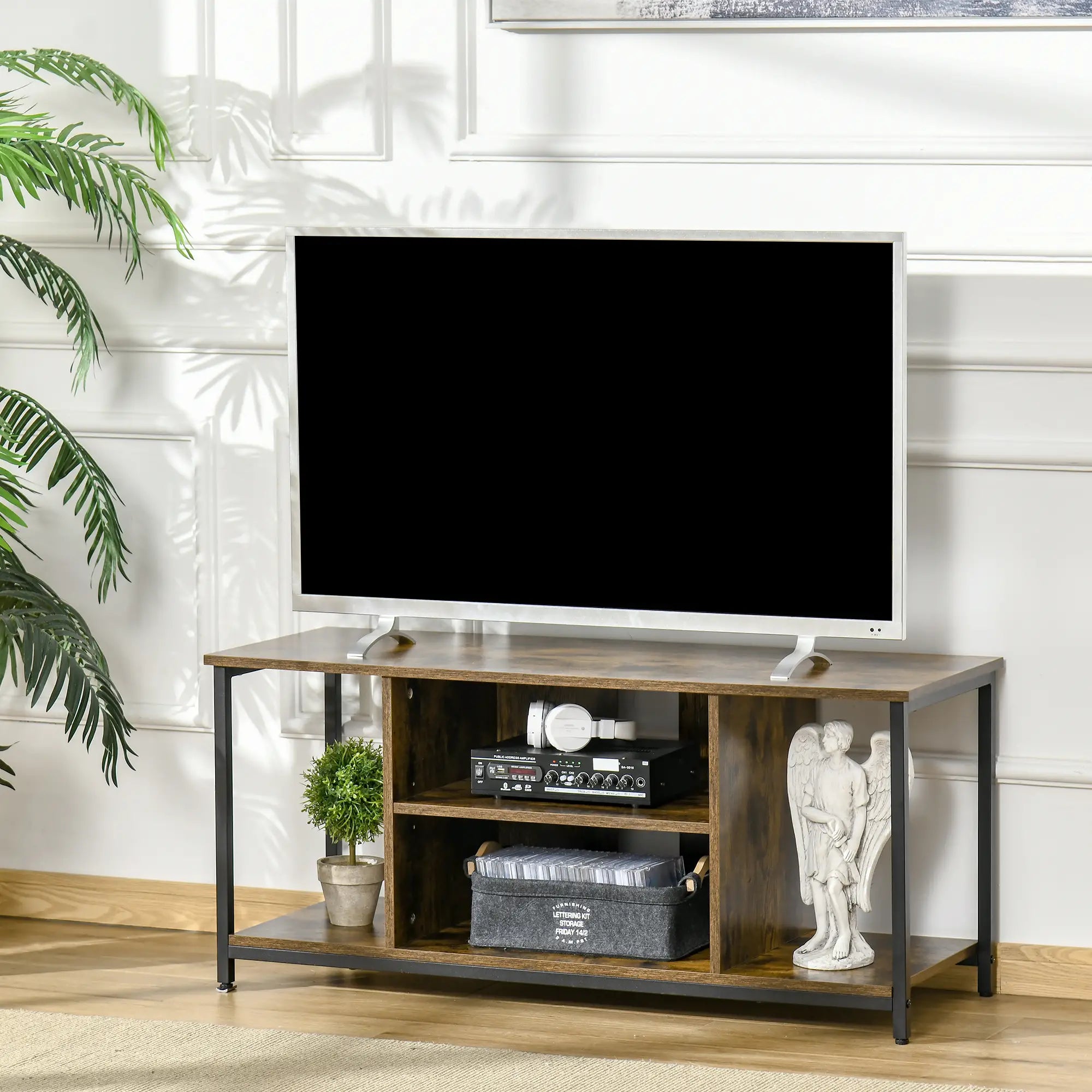 TV Stand For TVs Up To 55 Inches, Rustic Brown TV Stands at Gallery Canada