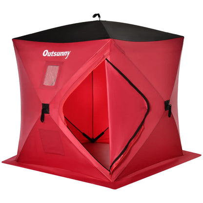 2 Person Pop Up Ice Fishing Tent, with Carry Bag, Red Ice Fishing Tents at Gallery Canada