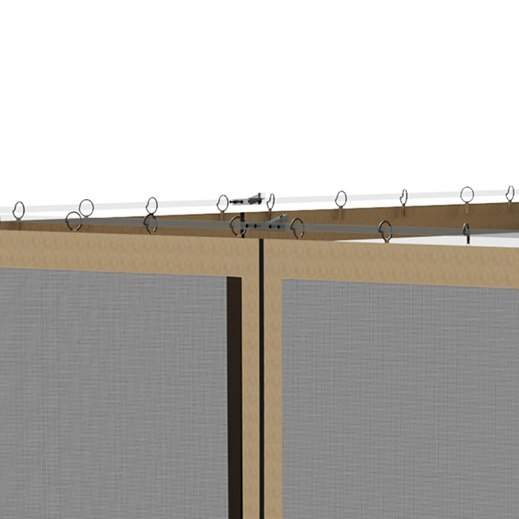 Replacement Mosquito Netting, Gazebo 10' x 10', Khaki, Black Gazebo Sidewalls at Gallery Canada