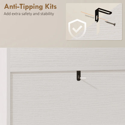Shoe Cabinet, 2 Flip Drawers, Narrow Boho, White Shoe Storage Cabinets & Racks at Gallery Canada