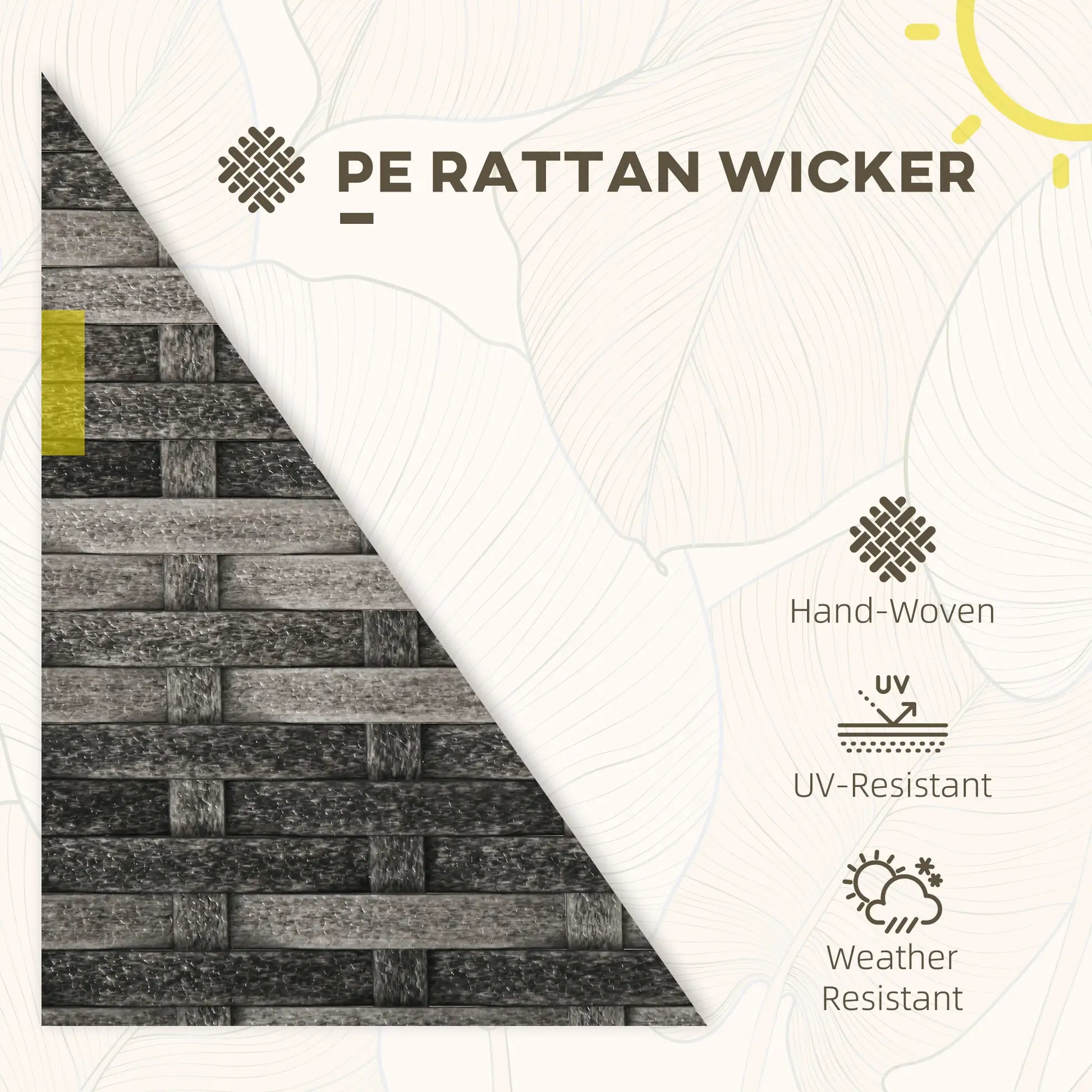 5-Piece Patio Furniture Set, Armchair, Stool, Table, Cushions, Outdoor Wicker Sofa Patio Furniture Sets at Gallery Canada