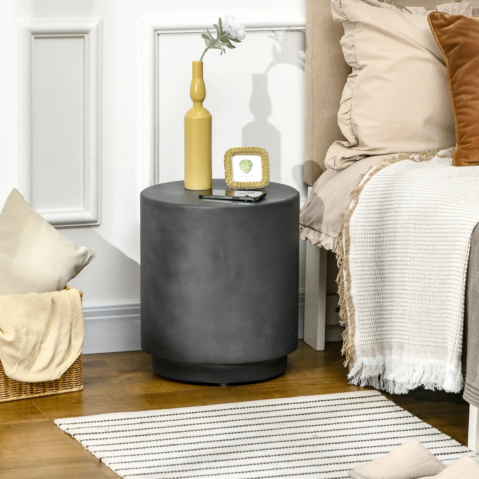 Terrazzo Finish Side Table, 17