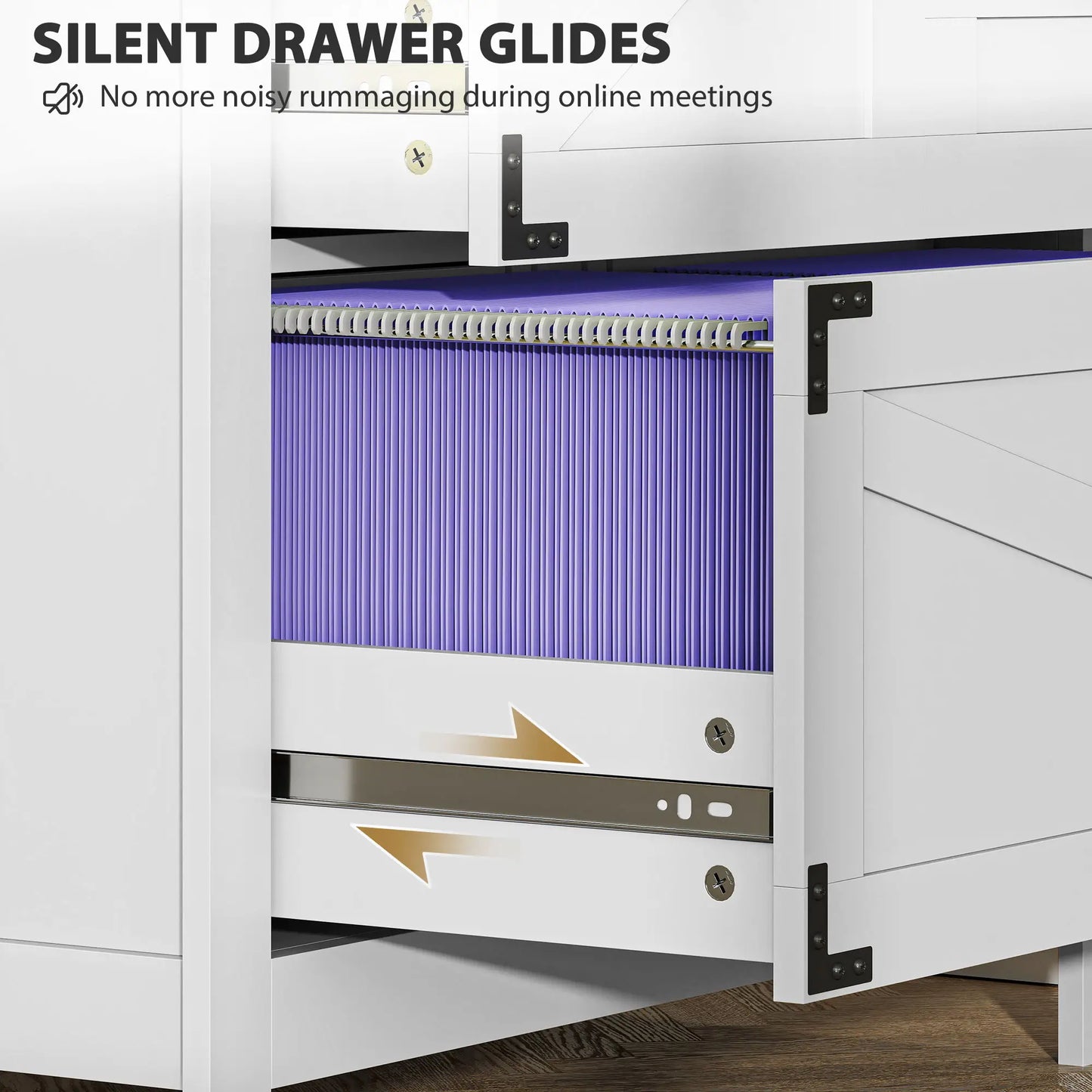 Lateral Filing Cabinet, 4 Drawers, Fits Letter/A4/Legal Files, White Office Cabinets & Cupboards at Gallery Canada