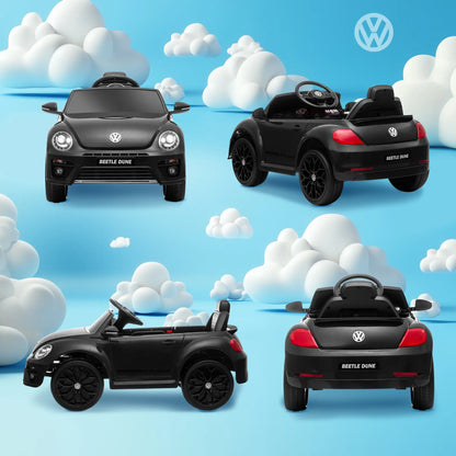 Volkswagen Beetle Licensed 12V Electric Car, Remote Control, Black Electric Toy Cars at Gallery Canada