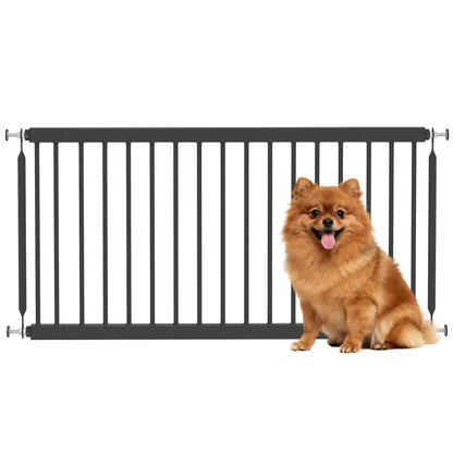 26"-37" Dog Gate, 18" Tall, 2 Extension, Pressure Mount, Black Pet Gates at Gallery Canada