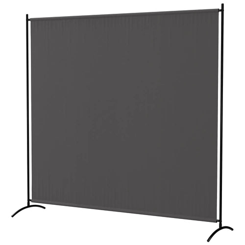 Single Panel Room Divider, UV30+ Privacy Screen, Dark Grey