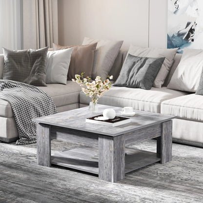 Modern Coffee Table with Storage, Square, Living Room, Grey Coffee Tables at Gallery Canada