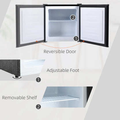 1.1 Cu. Ft. Mini Freezer, Compact Upright, Reversible Door, Black Small Kitchen Appliances at Gallery Canada