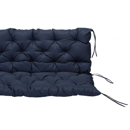 2 Seater Garden Bench Cushion, Thick Outdoor Non-Slip, 52" x 43" x 4", Navy Blue Patio Chair Cushions at Gallery Canada