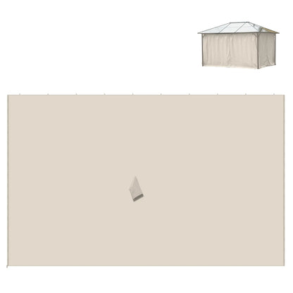 10' x 12' Gazebo Sidewall Set, 4 Panels, Hooks/C-Rings, Beige Gazebo Sidewalls at Gallery Canada