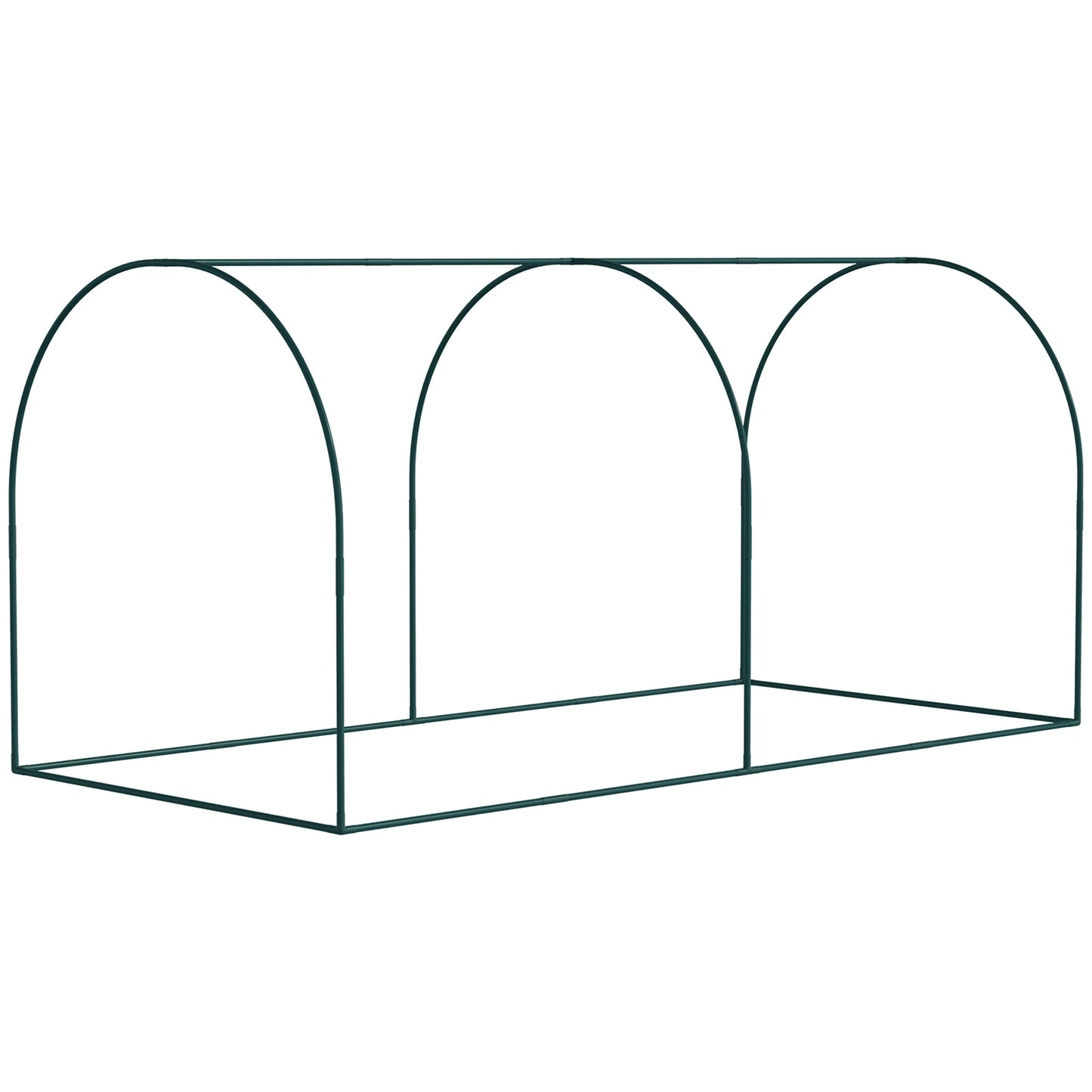 8' x 4' Crop Cage, Plant Protection Tent, 2 Zippered Doors, 4 Stakes, Dark Green Walk In Greenhouses at Gallery Canada