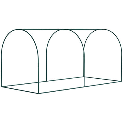 8' x 4' Crop Cage, Plant Protection Tent, 2 Zippered Doors, 4 Stakes, Dark Green Walk In Greenhouses at Gallery Canada