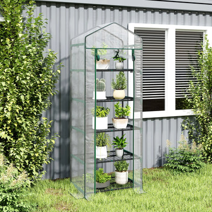 5 Tier Mini Greenhouse, Portable, Transparent, 27.25" x 19.25" x 76", Clear Portable Greenhouses at Gallery Canada