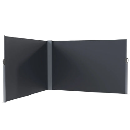 Retractable Double Side Awning, 79"x236", Charcoal Grey Retractable Side Awning at Gallery Canada