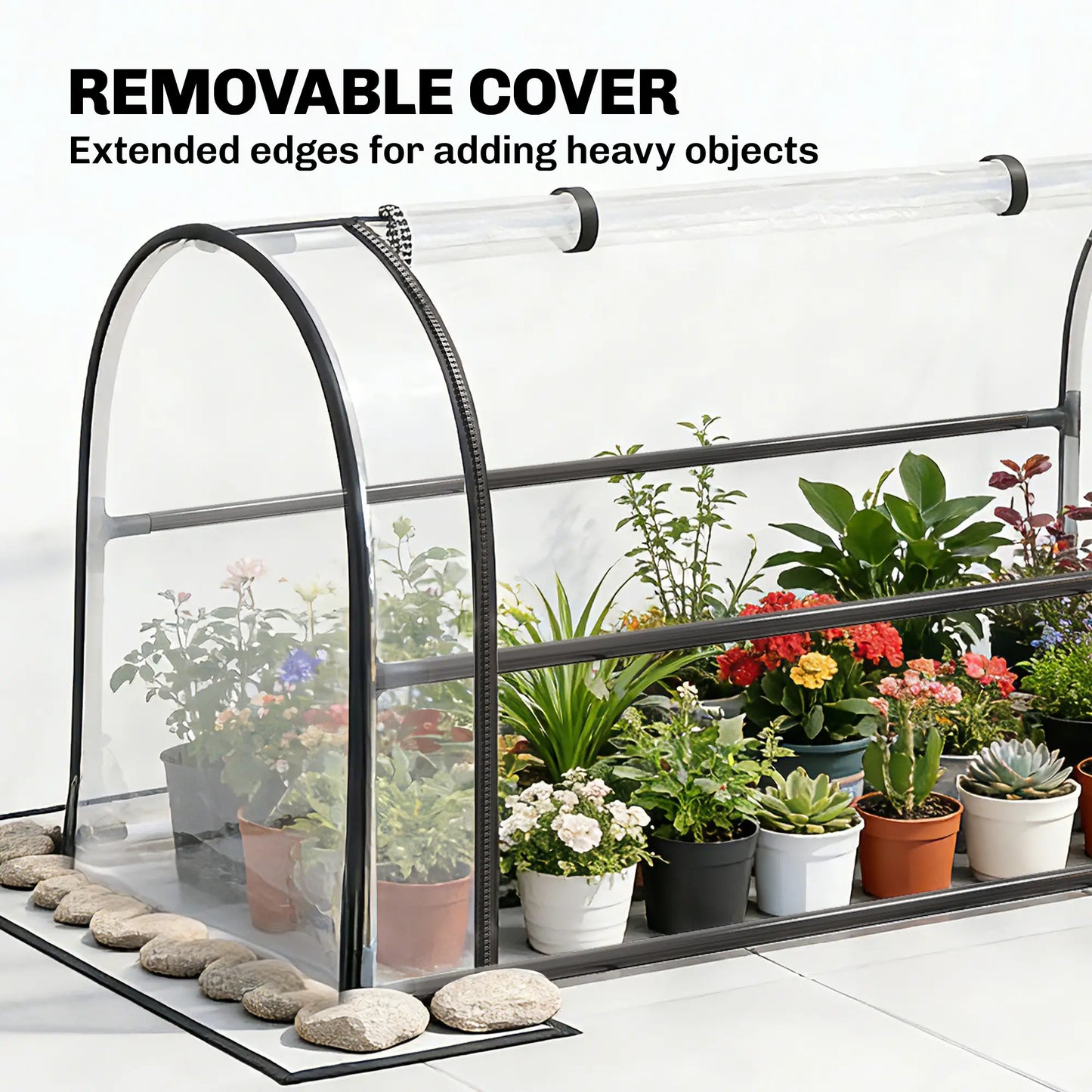 Metal Raised Garden Bed With Greenhouse Cover, Black Raised Garden Beds at Gallery Canada