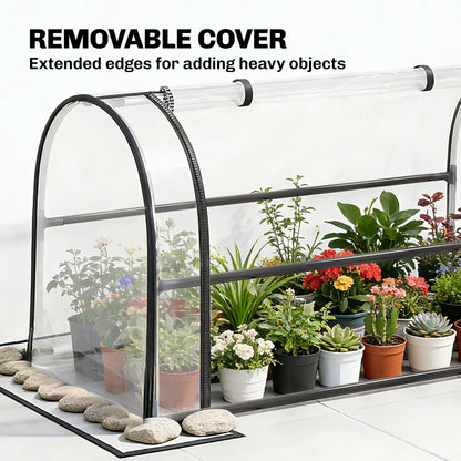 Metal Raised Garden Bed With Greenhouse Cover, Black Raised Garden Beds at Gallery Canada
