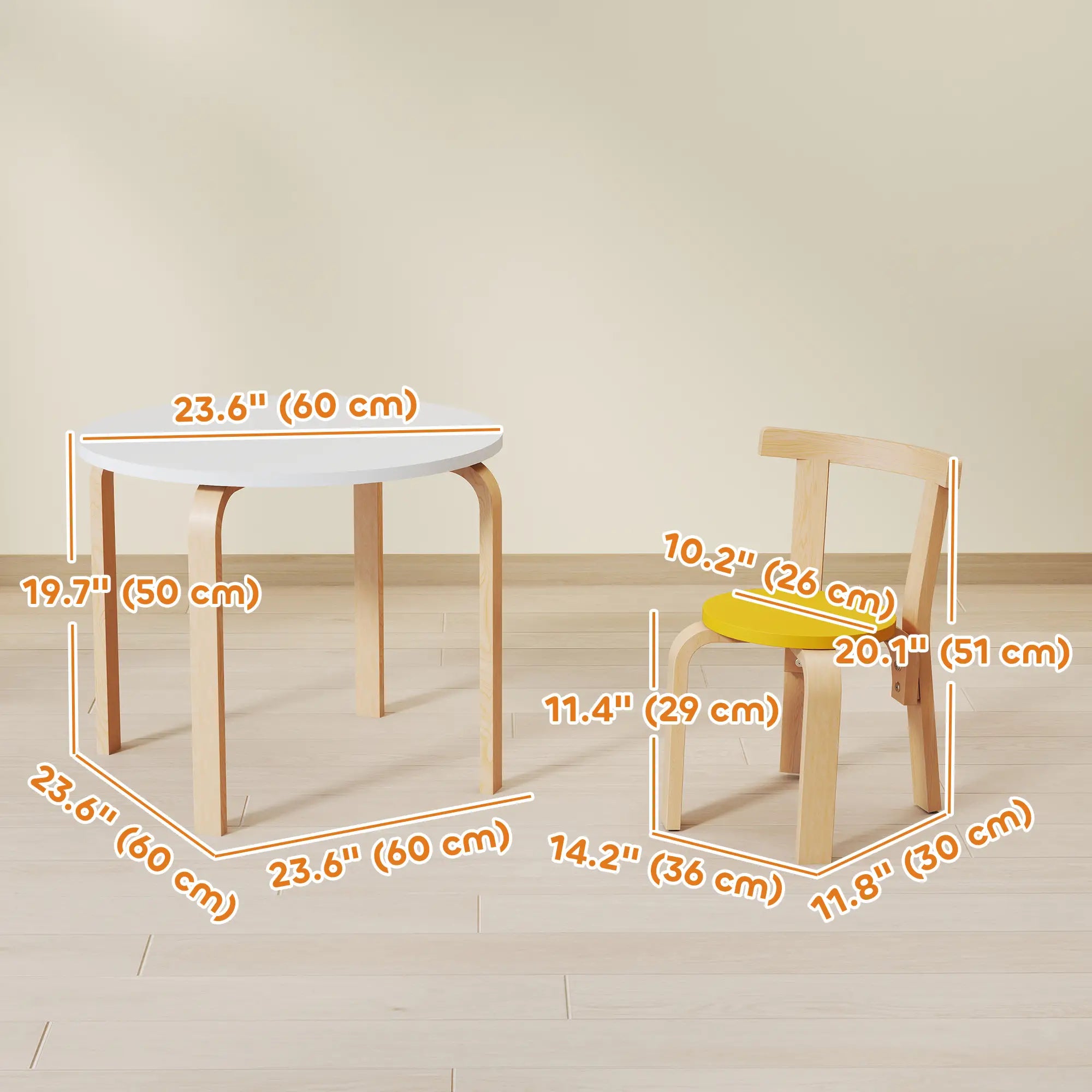 Wooden Kids Table and Chairs Set, for 3-8 Years, Multi-Coloured Kids Table Sets at Gallery Canada