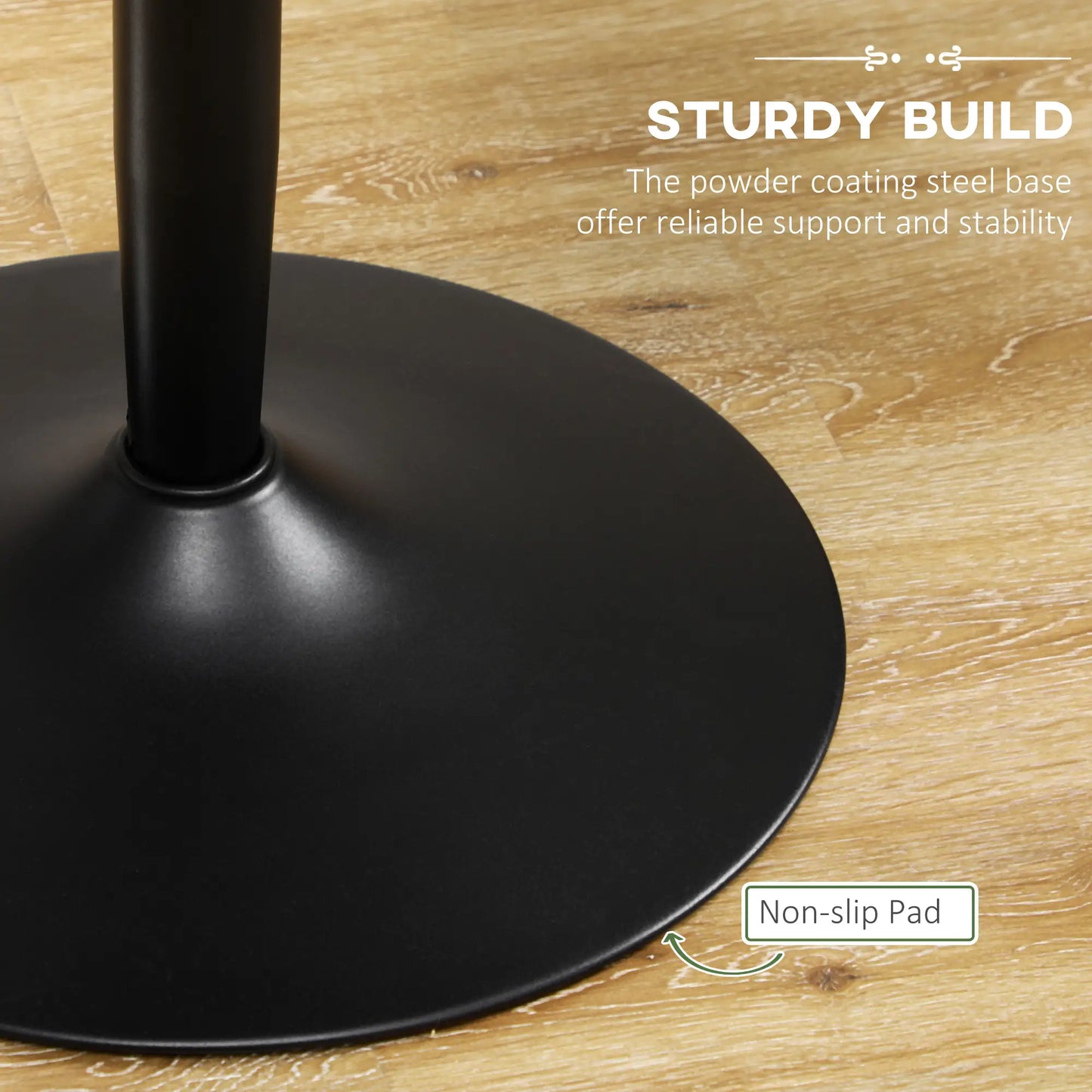 Modern Round Kitchen Table for 2, Steel Base, White Marble, White Dining Tables at Gallery Canada