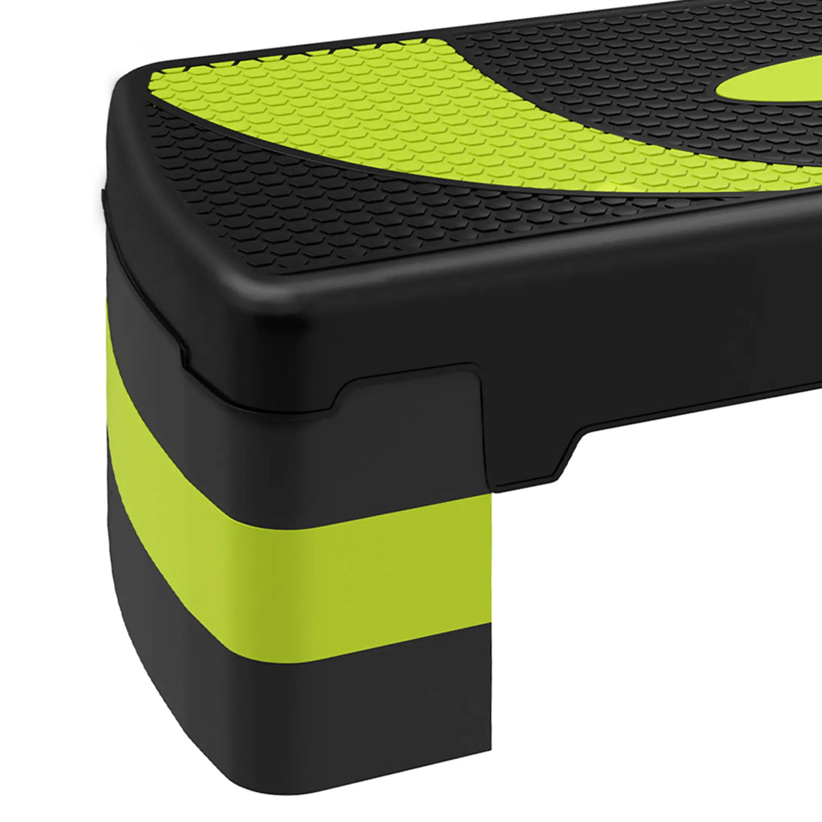 Adjustable Aerobic Stepper, Exercise Step Platform, 4"-6"-8", Green